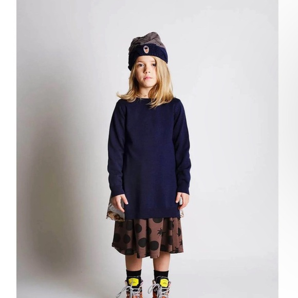 Skirt with Black Polka Dots. Simone disco bird by boutique brand Wolf and Rita - Picture 3 of 5